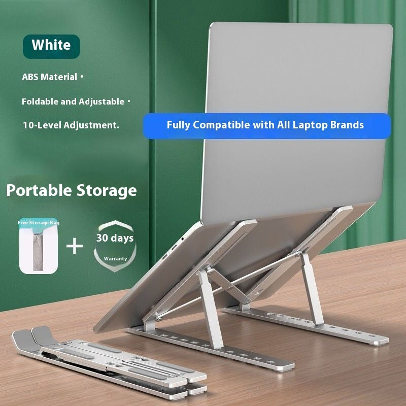 Aluminum Alloy Laptop Holder Stand Adjustable Foldable Portable for Notebook Computer Bracket Lifting Cooling Holder Non-slip