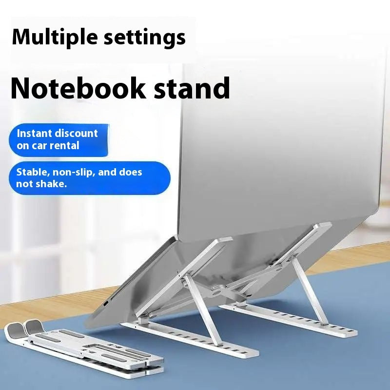 Aluminum Alloy Laptop Holder Stand Adjustable Foldable Portable for Notebook Computer Bracket Lifting Cooling Holder Non-slip