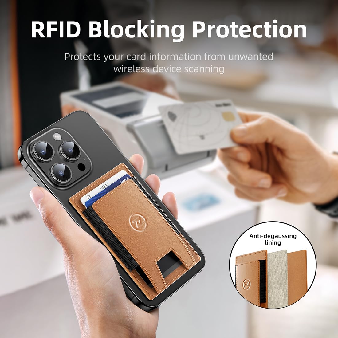 Wallet For Men, 2 In 1 Smart Wallet With Up Card Holder,RFID Blocking Minimalist Leather Wallet Slim Magsafe Wallet