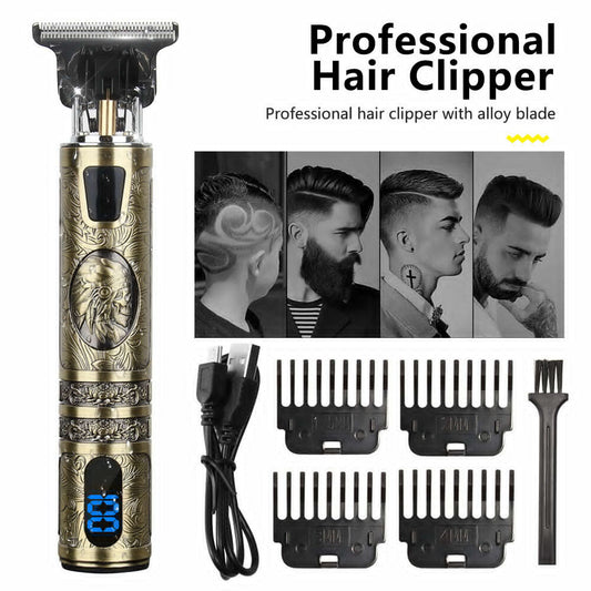 Beard Trimmer Hair Clippers Cordless Hair Cutting Kit Barber Shaving Machine For Men USB Rechargeable