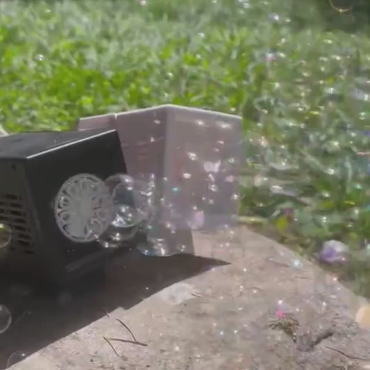 10 hole fully automatic bubble blowing handheld electric bubble machine toy outdoor birthday without battery and bubble water