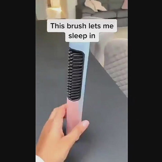 Straightening Comb Rechargeable Hair Wireless Straightener Curler Curling Straighten Dual-purpose Travel Portable USB Charging