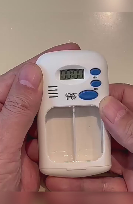 Smart medicine reminder two small kits mini portable portable electronic reminder timing alarm clock box