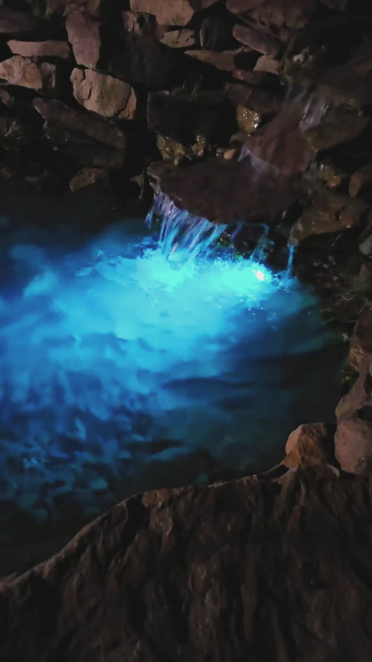 SANSI IP68 Waterproof RGB Pool Light, Summer Rechargeable 20Hrs Outdoor LED Lamp For Swimming Pool,Pond,Shower,Bath