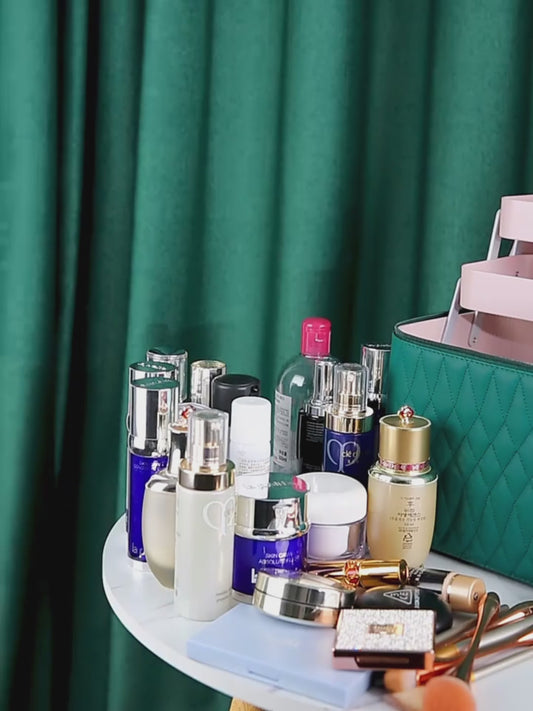 Large Capacity Korean Style Portable Cosmetics Storage Box Travel Wash Cosmetic Case